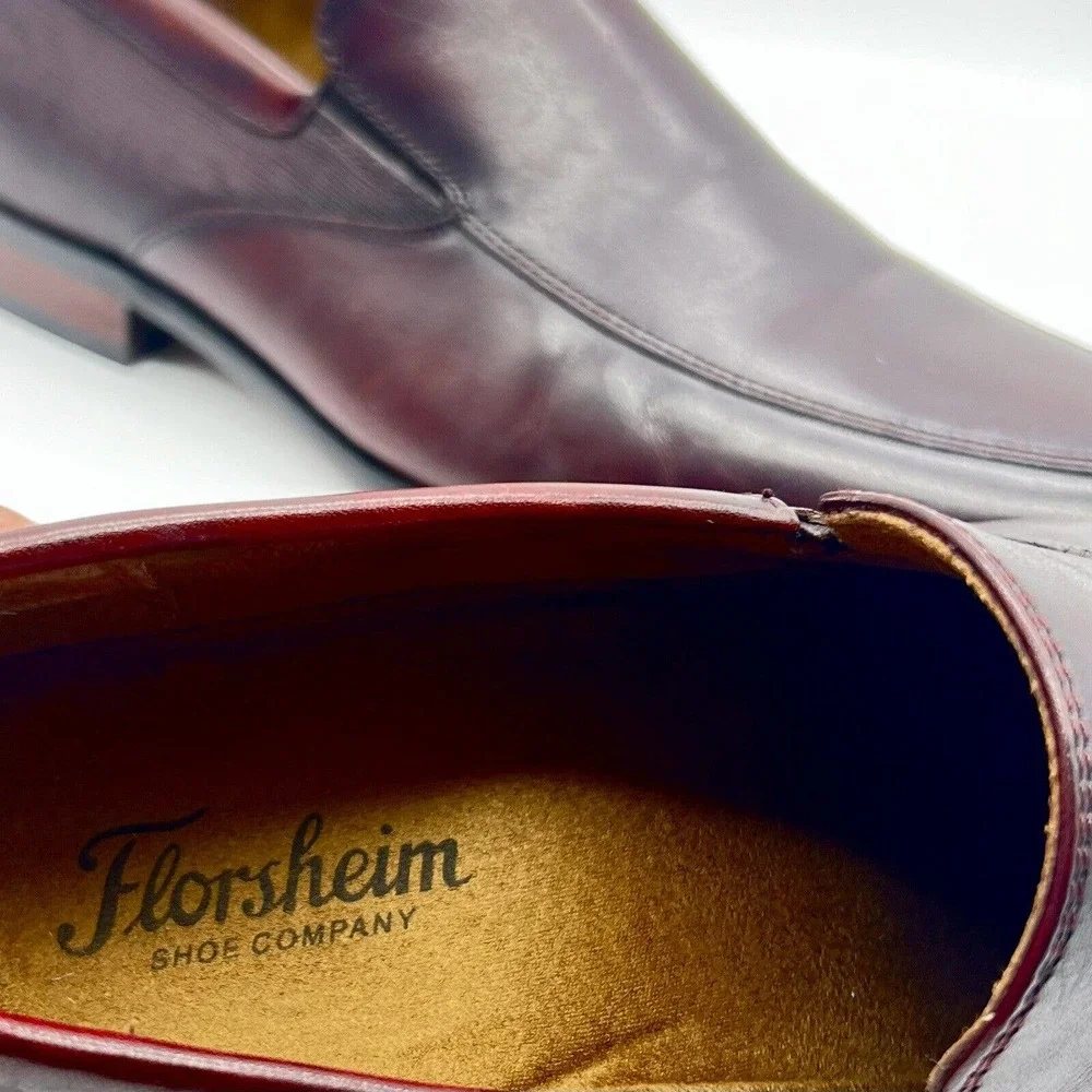 Florsheim‎ Shoes Mens 9.5D Cognac Venetian Loafer Oxford - Picture 6 of 7